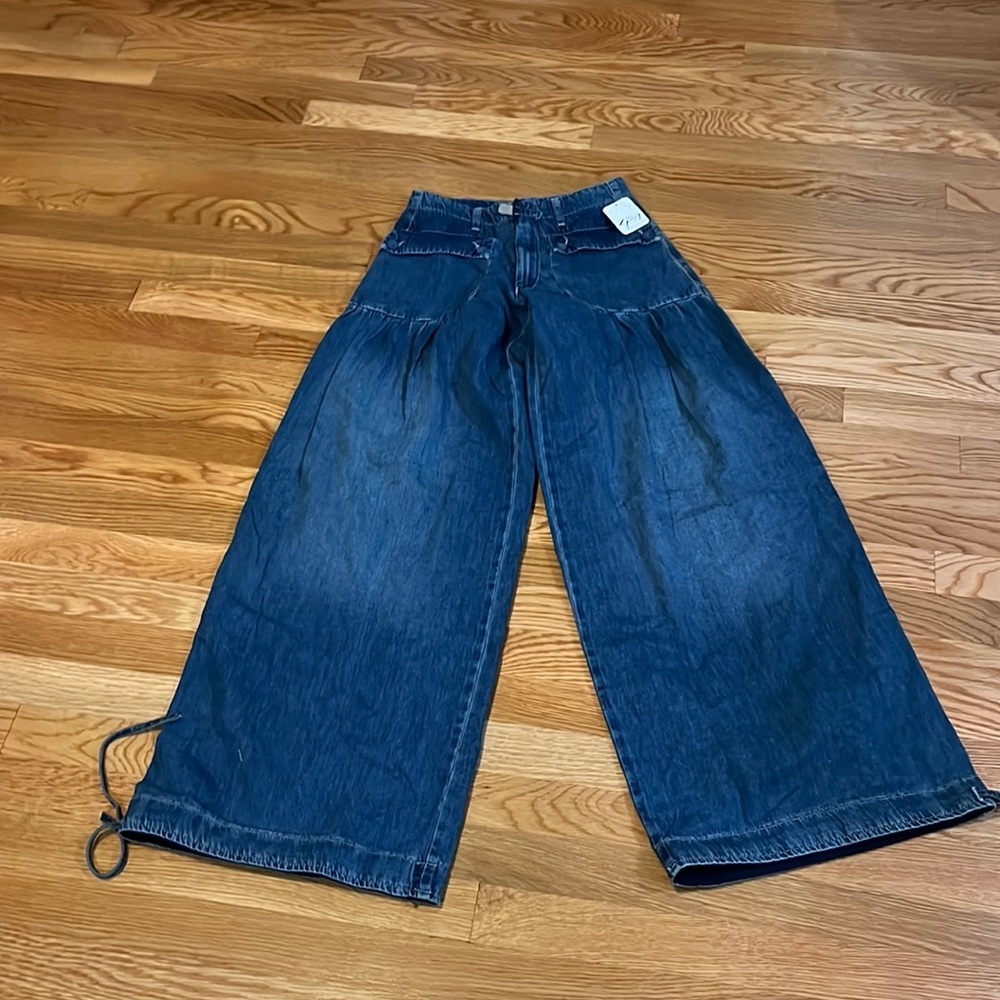 Free People Lotus Jeans Ballon Mid-rise jeans Size 24 NWT - Picture 6 of 14